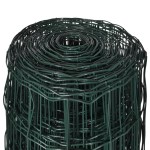 vidaXL Euro gard, verde, 10 x 1,2 m, oțel vidaXL Euro gard, verde, 10 x 1,2 m, oțel