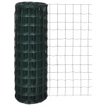 vidaXL Euro gard, verde, 10 x 1,5 m, oțel vidaXL Euro gard, verde, 10 x 1,5 m, oțel