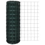 vidaXL Euro gard, verde, 25 x 0,8 m, oțel vidaXL Euro gard, verde, 25 x 0,8 m, oțel