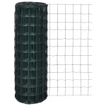 vidaXL Euro gard, verde, 25 x 1,0 m, oțel vidaXL Euro gard, verde, 25 x 1,0 m, oțel