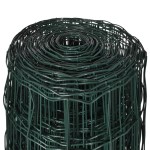 vidaXL Euro gard, verde, 25 x 1,0 m, oțel vidaXL Euro gard, verde, 25 x 1,0 m, oțel