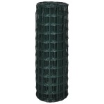 vidaXL Euro gard, verde, 25 x 1,2 m, oțel