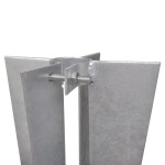 vidaXL Țăruși de stâlp de gard, 2 buc., oțel vidaXL Țăruși de stâlp de gard, 2 buc., oțel