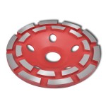 Disc diamantat tip cupă, cu două rânduri, 125 mm Disc diamantat tip cupă, cu două rânduri, 125 mm