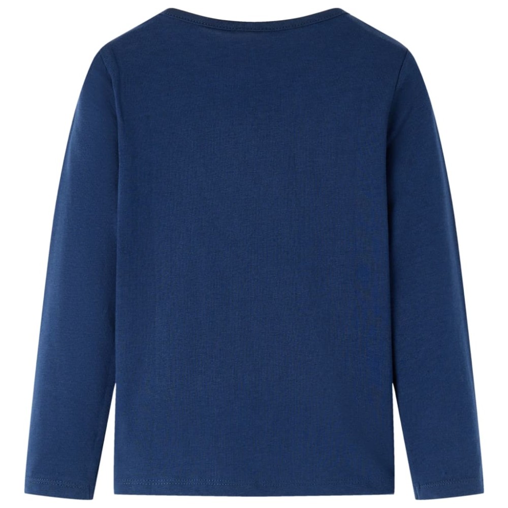 Tricou de copii cu mâneci lungi, bleumarin 116