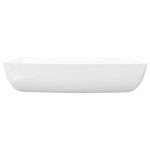 Chiuvetă dreptunghiulară, alb, 71 x 39 cm, ceramică de lux Chiuvetă dreptunghiulară, alb, 71 x 39 cm, ceramică de lux