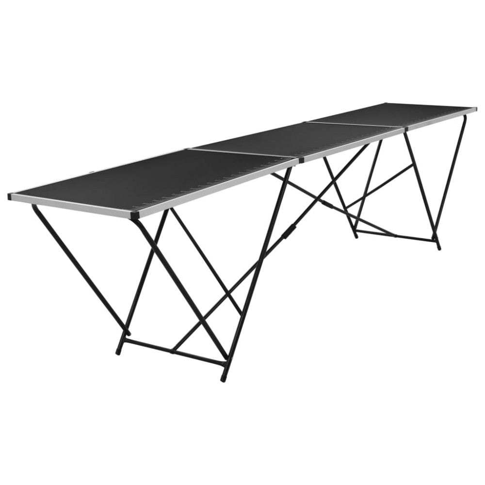 vidaXL Masă de lipire pliabilă, 300 x 60 x 78 cm, MDF și aluminiu