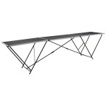 vidaXL Masă de lipire pliabilă, 300 x 60 x 78 cm, MDF și aluminiu vidaXL Masă de lipire pliabilă, 300 x 60 x 78 cm, MDF și aluminiu