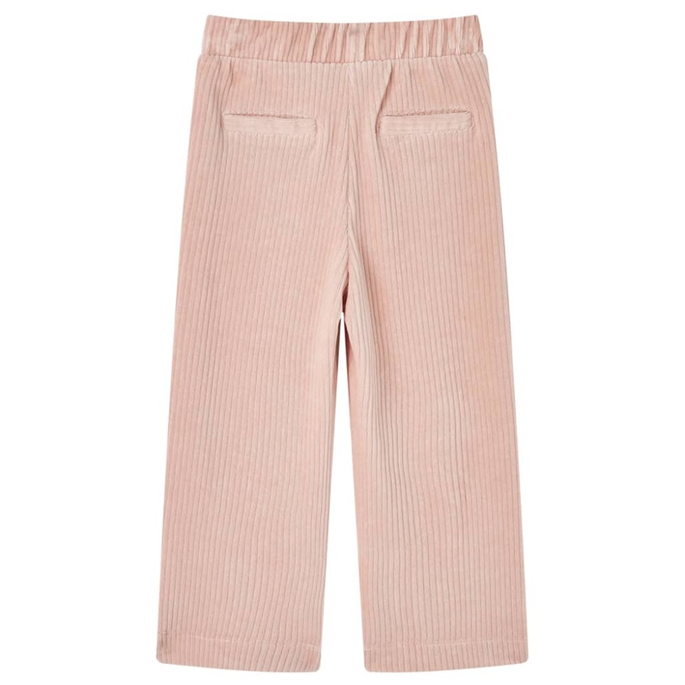 Pantaloni de copii din velur, roz, 92