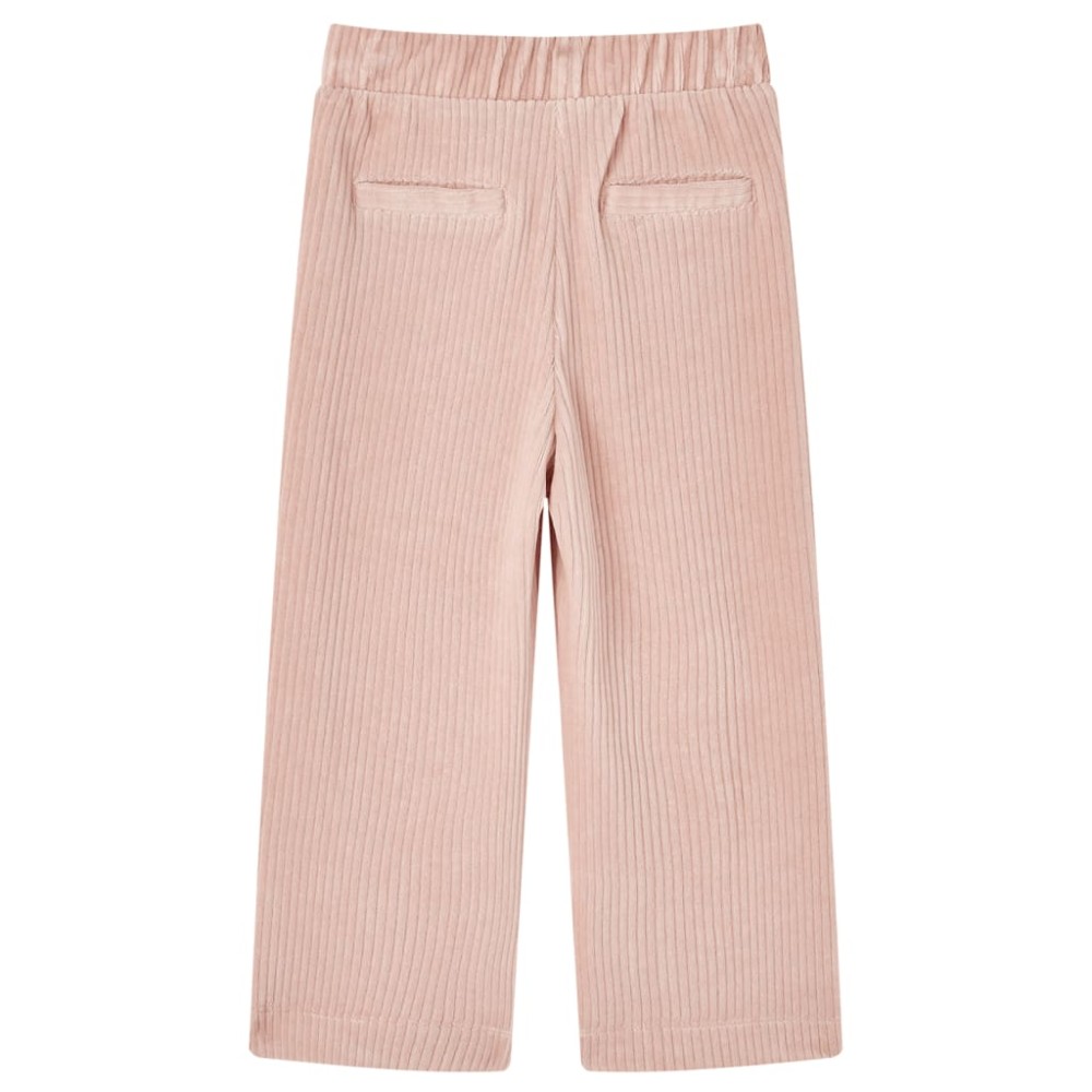 Pantaloni de copii din velur, roz, 104