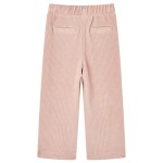 Pantaloni de copii din velur, roz, 104
