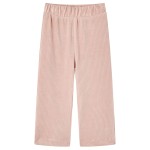 Pantaloni de copii din velur, roz, 104
