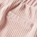Pantaloni de copii din velur, roz, 104