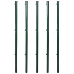 vidaXL Gard de legătură din plasă cu stâlpi și țăruși, 1,0x15 m, oțel vidaXL Gard de legătură din plasă cu stâlpi și țăruși, 1,0x15 m, oțel