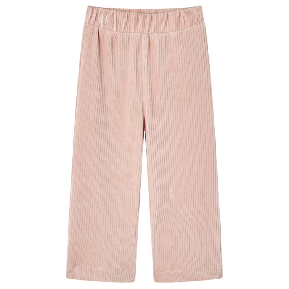 Pantaloni de copii din velur, roz, 116
