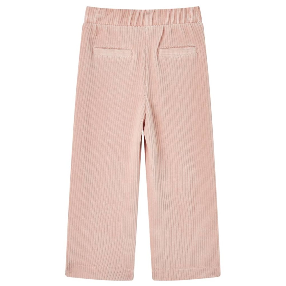 Pantaloni de copii din velur, roz, 140