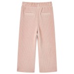 Pantaloni de copii din velur, roz, 140