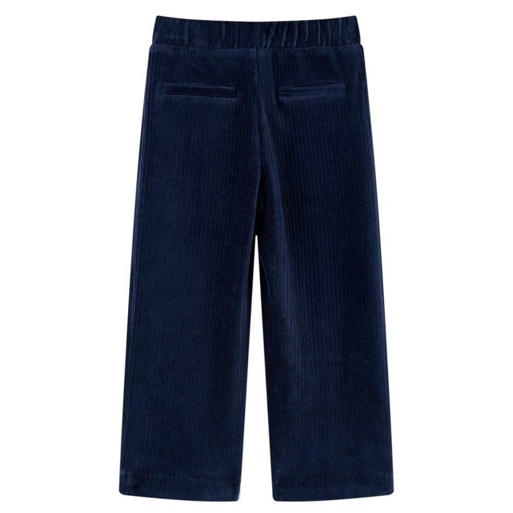 Pantaloni de copii din velur, bleumarin, 92