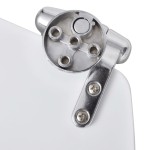 vidaXL Capac WC cu închidere silențioasă alb MDF design simplu vidaXL Capac WC cu închidere silențioasă alb MDF design simplu