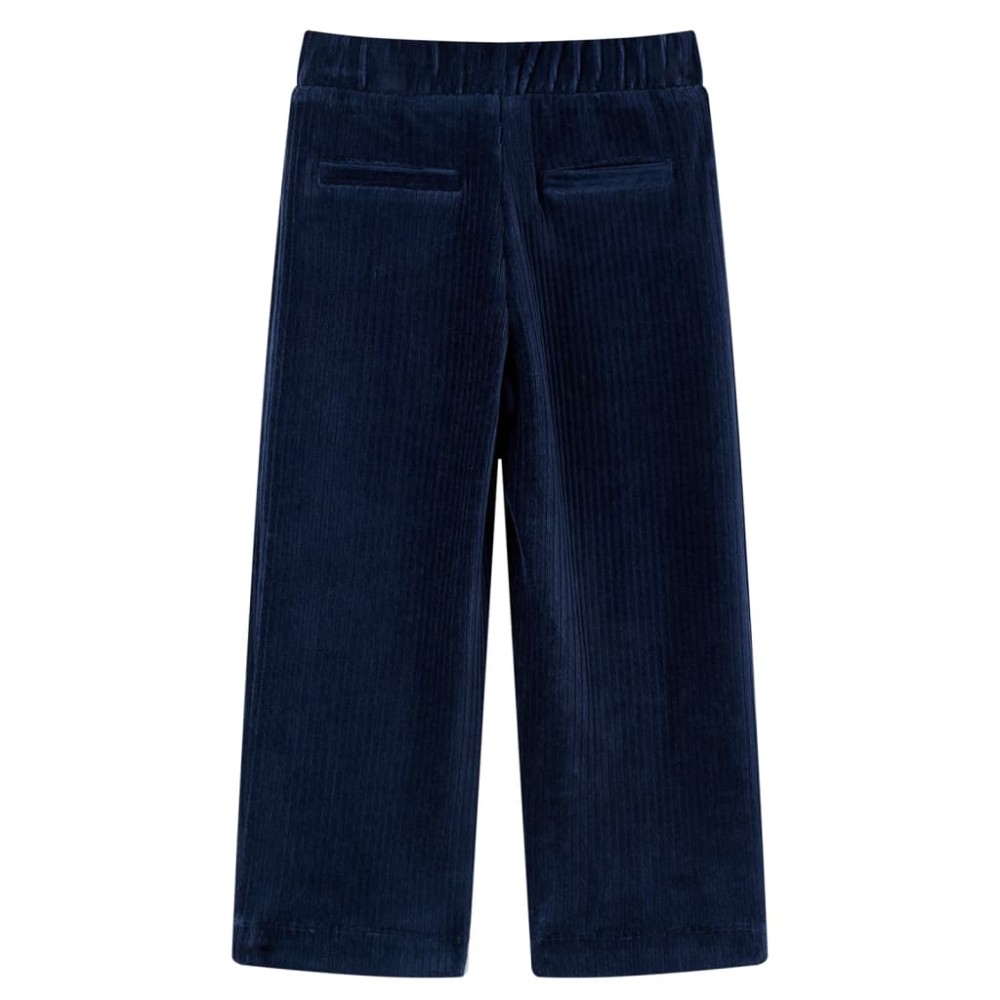 Pantaloni de copii din velur, bleumarin, 104