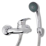 vidaXL Set baterie robinet duș pentru baie, crom vidaXL Set baterie robinet duș pentru baie, crom