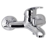 vidaXL Set baterie robinet duș pentru baie, crom vidaXL Set baterie robinet duș pentru baie, crom