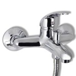 vidaXL Set baterie robinet duș pentru baie, crom vidaXL Set baterie robinet duș pentru baie, crom