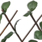 vidaXL Gard cu zăbrele, frunze artificiale, 5 buc.,180 x 90 cm, salcie