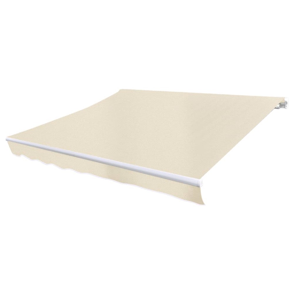 vidaXL Pânză de copertină, crem, 4 x 3 m, (cadrul nu este inclus)