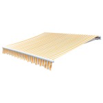 vidaXL Pânză copertină, galben & alb, 3x2,5m (cadrul nu este inclus) vidaXL Pânză copertină, galben & alb, 3x2,5m (cadrul nu este inclus)