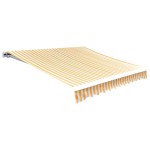 vidaXL Pânză copertină, galben & alb, 3x2,5m (cadrul nu este inclus) vidaXL Pânză copertină, galben & alb, 3x2,5m (cadrul nu este inclus)