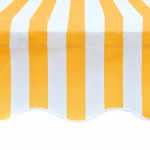 vidaXL Pânză copertină, galben & alb, 3x2,5m (cadrul nu este inclus) vidaXL Pânză copertină, galben & alb, 3x2,5m (cadrul nu este inclus)