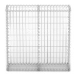 vidaXL Coș gabion cu capace, sârmă galvanizată, 100 x 100 x 30 cm