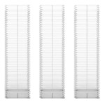 vidaXL Set gabioane, 3 buc, sârmă galvanizată, 25 x 25 x 100 cm