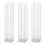 vidaXL Set gabioane, 3 buc, sârmă galvanizată, 25 x 25 x 150 cm