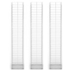 vidaXL Set gabioane, 3 buc, sârmă galvanizată, 25 x 25 x 150 cm