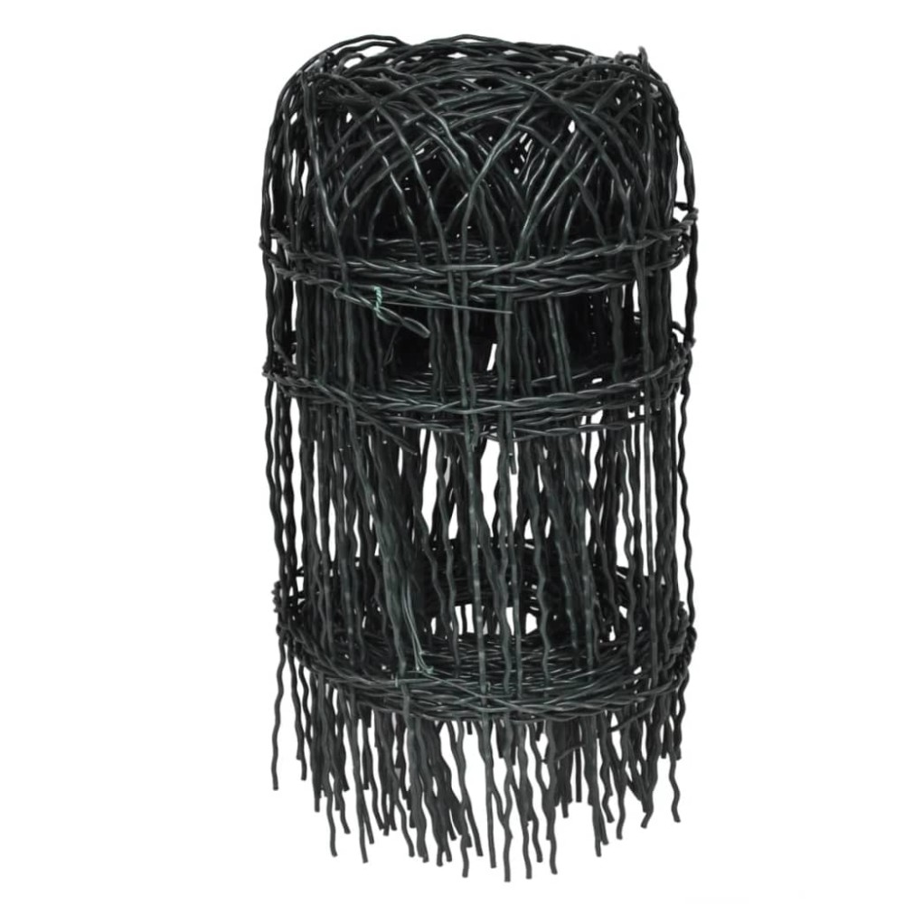 vidaXL Gard delimitare grădină fier vopsit electrostatic 10 x 0,4 m
