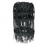 vidaXL Gard delimitare grădină fier vopsit electrostatic 25 x 0,4 m