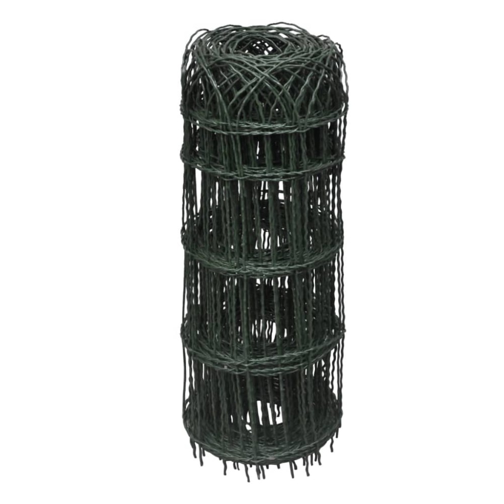 vidaXL Gard delimitare grădină fier vopsit electrostatic 10 x 0,65 m