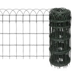 vidaXL Gard delimitare grădină fier vopsit electrostatic 10 x 0,65 m vidaXL Gard delimitare grădină fier vopsit electrostatic 10 x 0,65 m