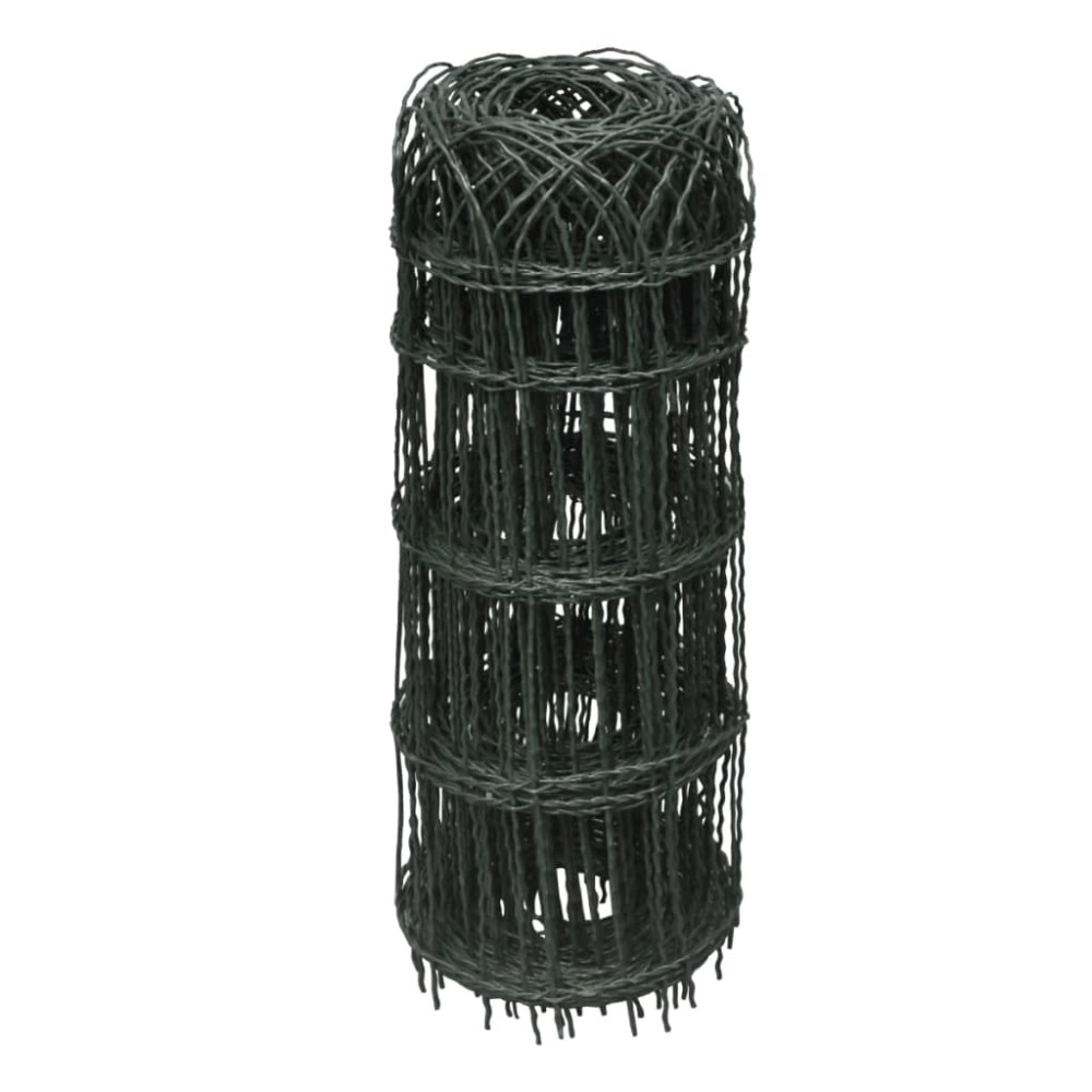 vidaXL Gard delimitare grădină fier vopsit electrostatic 25 x 0,65 m