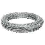 vidaXL Sârmă cu lame, rolă sârmă elicoidală, 60 m, oțel galvanizat vidaXL Sârmă cu lame, rolă sârmă elicoidală, 60 m, oțel galvanizat