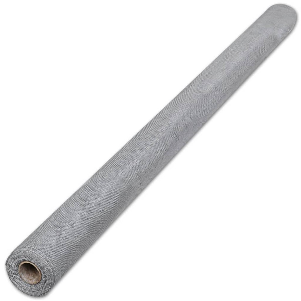 vidaXL Plasă de sârmă, argintiu, 100 x 500 cm, aluminiu