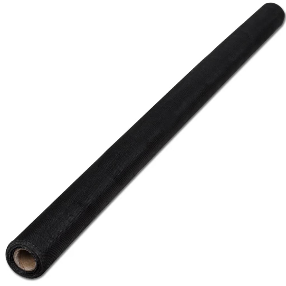 vidaXL Plasă de sârmă, negru, 100 x 500 cm, fibră de sticlă