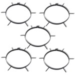 Clemă aerator gazon cu țepi, 5 buc, diam. 30 cm