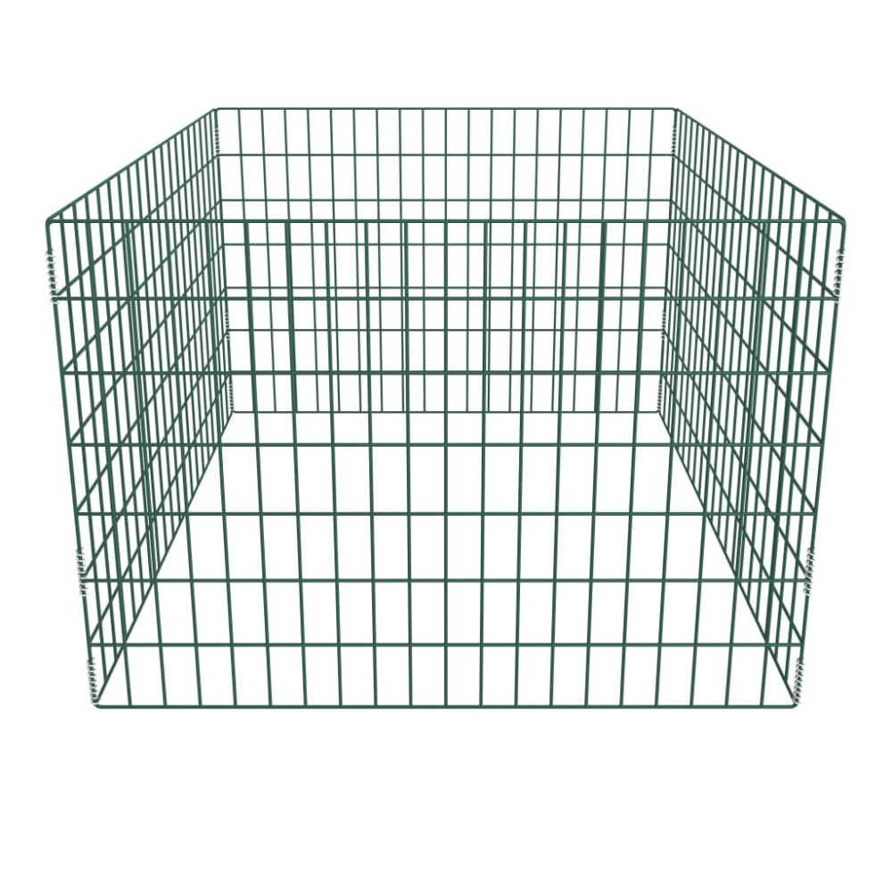vidaXL Recipient compost de grădină, 100 x 100 x 70 cm, plasă pătrată