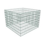 vidaXL Recipient compost de grădină, 100 x 100 x 70 cm, plasă pătrată vidaXL Recipient compost de grădină, 100 x 100 x 70 cm, plasă pătrată