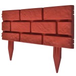 Separator de gazon cu design cărămidă, 11 buc. Separator de gazon cu design cărămidă, 11 buc.
