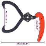 vidaXL Clește cu mâner pentru bușteni din lemn, 4 buc., PVC vidaXL Clește cu mâner pentru bușteni din lemn, 4 buc., PVC
