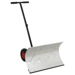 vidaXL Lopată manuală pentru zăpadă, cu roți vidaXL Lopată manuală pentru zăpadă, cu roți